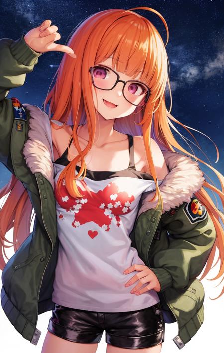 53105-3940288152-best quality, detailed anime illustration, outdoors, starry sky, nighttime, futaba sakura [persona], 1girl, happy expression, he.png